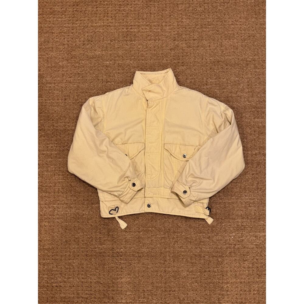 Vintage Cropped Bomber Jacket
